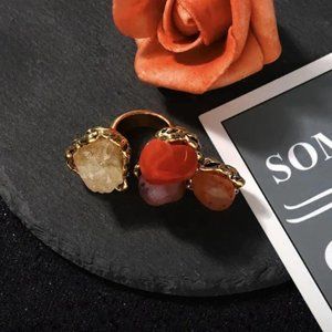 Faux Stone Vintage Style Size 7 Ring